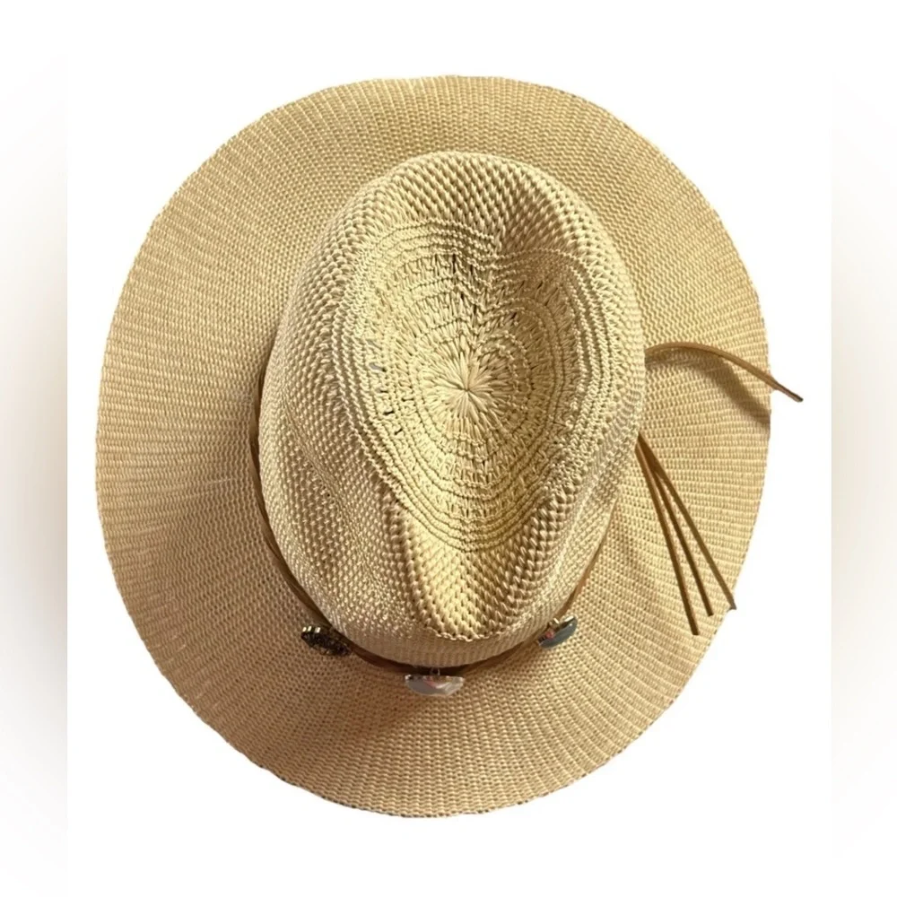 New Steve Madden Ivory Wide Brim Sun Hat Western Beach Nordstrom Coastal Cowgirl